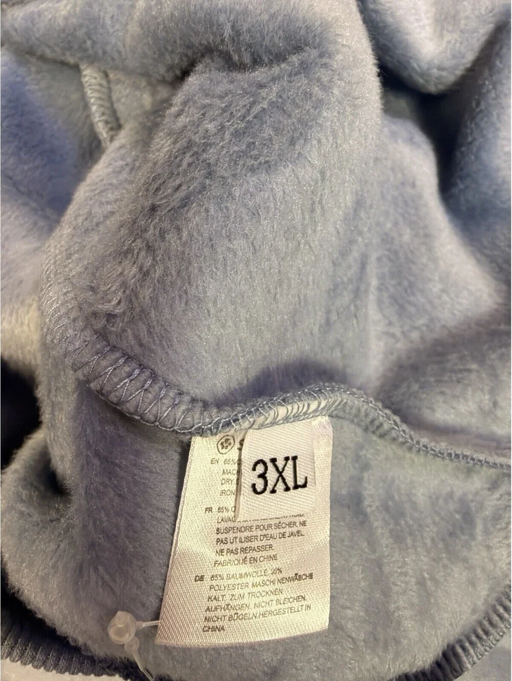 Spark Paws Dog Hoodie 3XL Blue Fleece Lined Pullover Pet Sweatshirt Pocket NWT